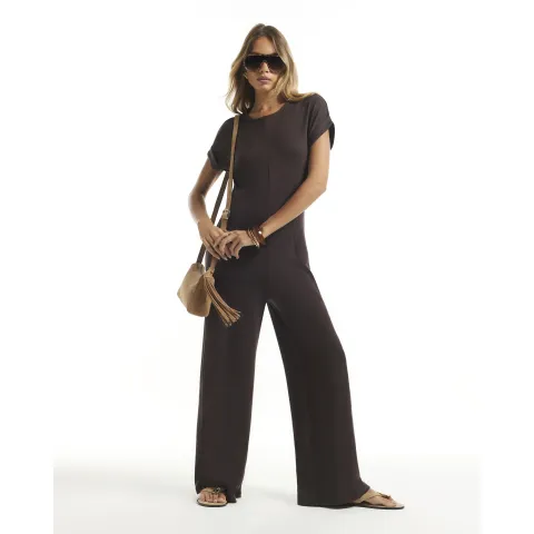 River Island Premium Short Sleeve Jumpsuit