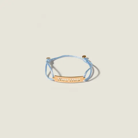 Metal and cord bracelet