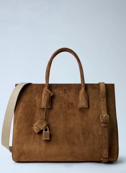 Sac De Jour Suede Handbag