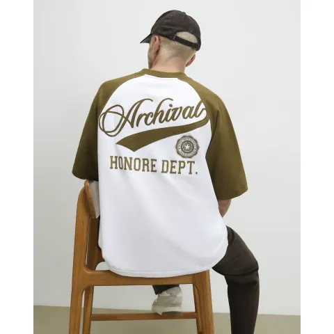 River Island Oversized Fit Cotton Archival T-Shirt