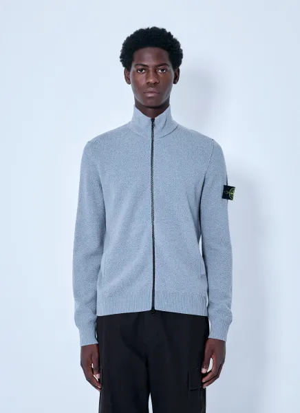 Zip-Up Knit Sweater