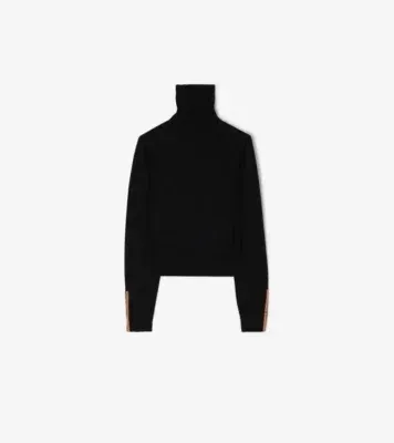 Wool Rollneck Sweater in Black
