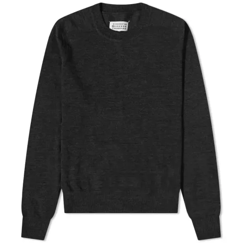 Elbow Patch Crew Knit
