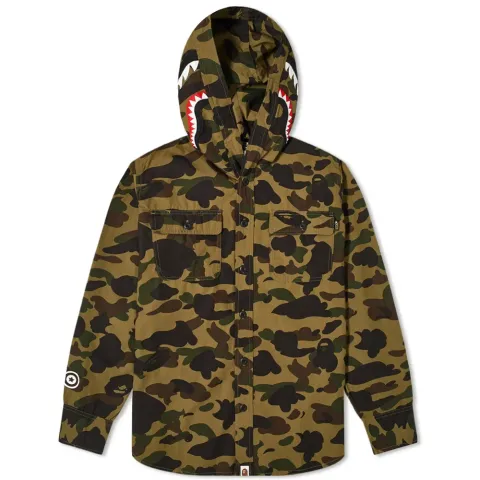1st Camo Shark Hoodie Shirt