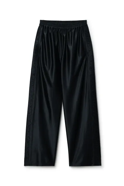 EMBOSS LOGO PANEL MID-RISE TRACK PANT