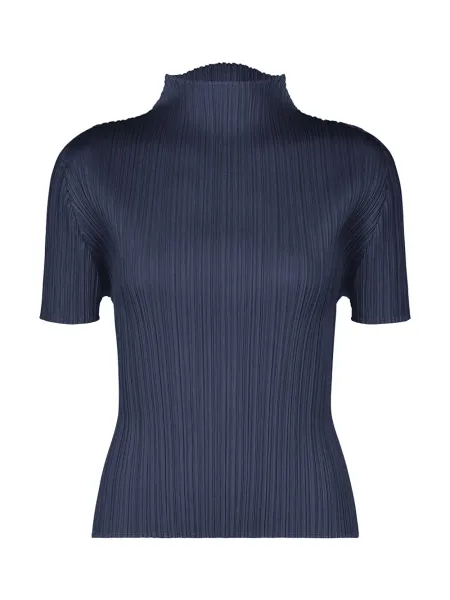 Pleats Please September Colors Top Navy Blue
