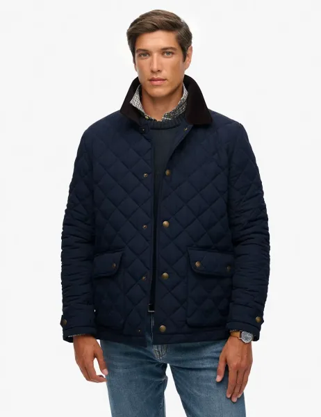 Superdry & Co Quilted Padded Jacket Navy