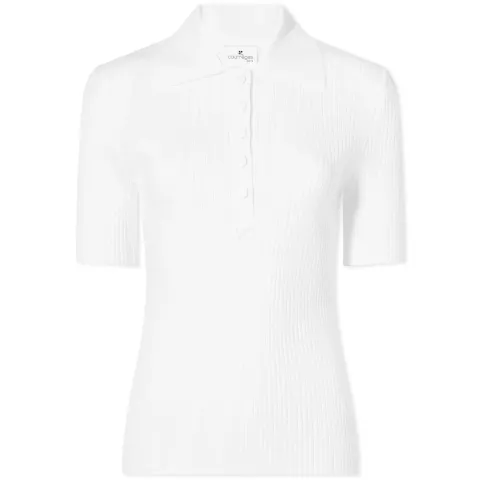 Rib Knit Polo Top