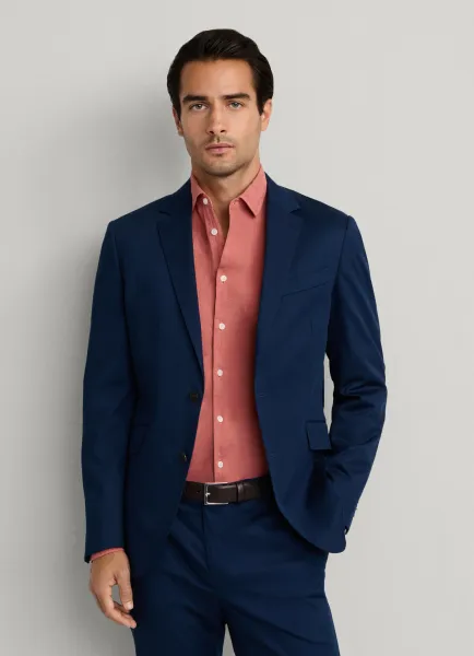 Stretch Cotton Silk Blazer