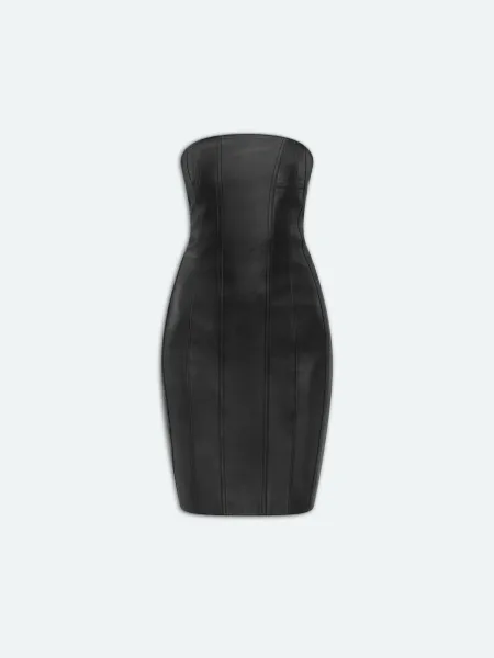 WOMEN - MA BUSTIER MINI DRESS - Black