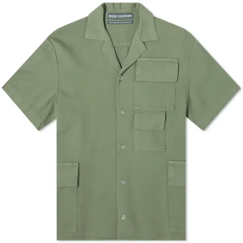Short Sleeve Cotton Cargo Shirt