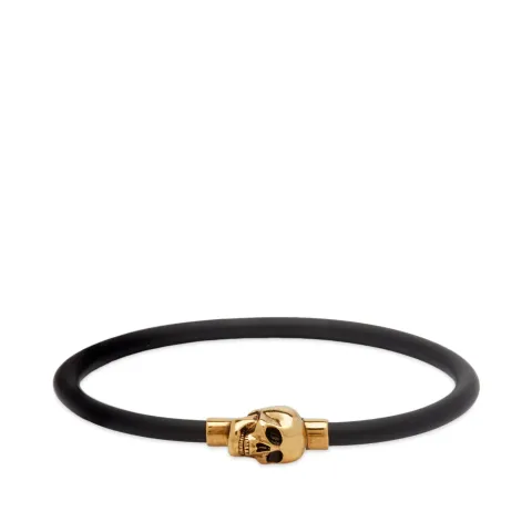 Rubber Cord Skull Bracelet