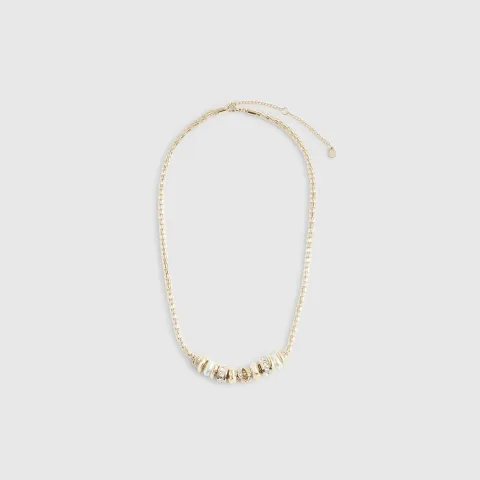 River Island Beaded Charm Necklace