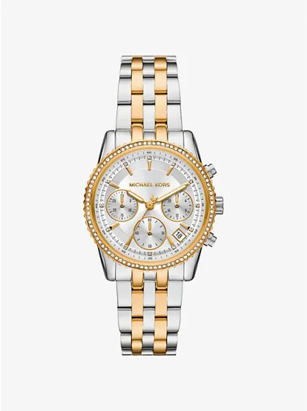 Mini Bryant Pavé Two-Tone Watch