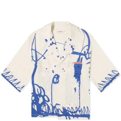Hawaiian Style Shirt With Awol Print