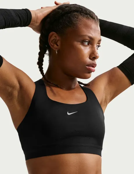 Nike Swift High Support Sports Bra Black Mix