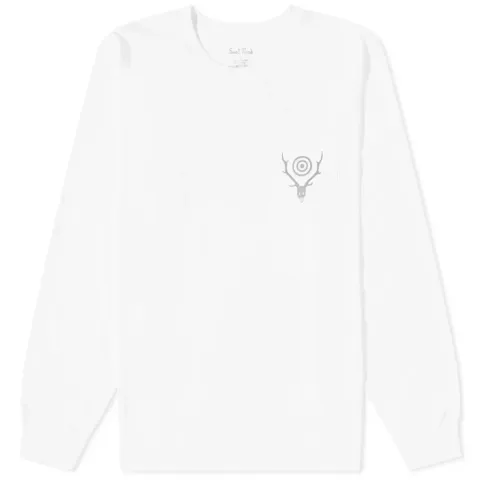 Long Sleeve Round Pocket Logo T-Shirt