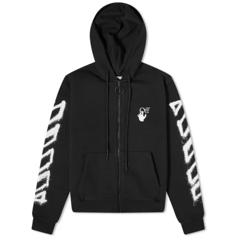 Spray Marker Slim Zip Hoodie