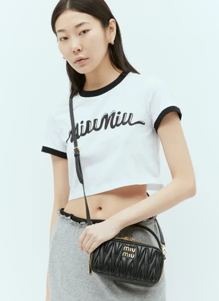 Matelassé Nappa Leather Shoulder Bag