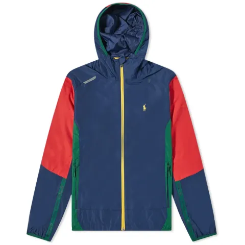 Colour Block Hooded Windbreaker