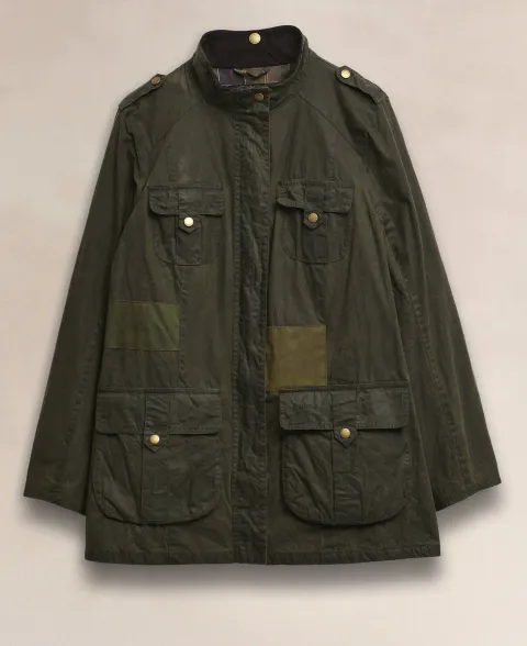 Re-loved Defence Waxed Jacket - Size 18