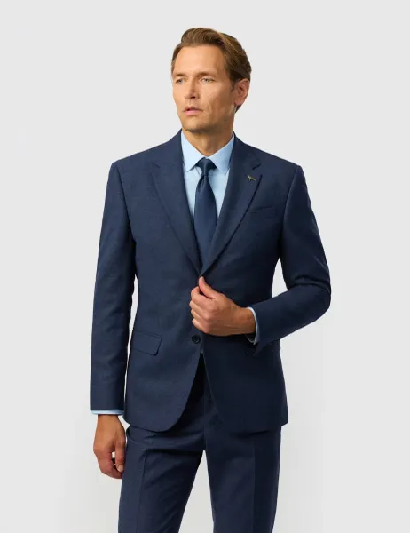 Ted Baker Slim Fit Wool Rich Puppytooth Suit Jacket Navy