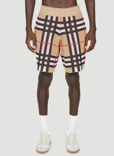 Check Piqué Shorts