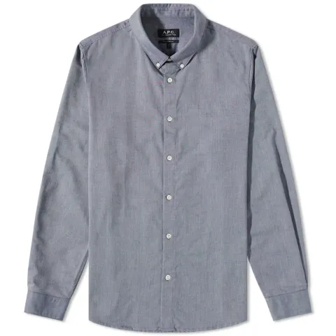A.P.C Greg Button Down Logo Oxford Shirt