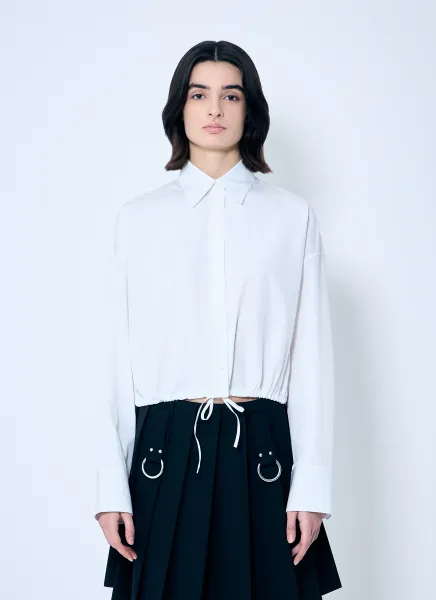 Drawstring Hem Shirt