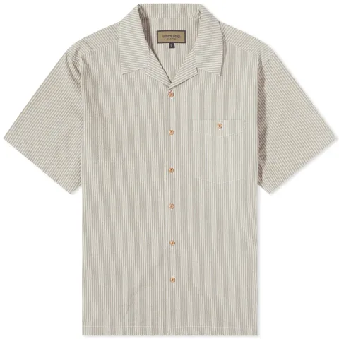 Stripe Short Sleeve Vacation Shirt