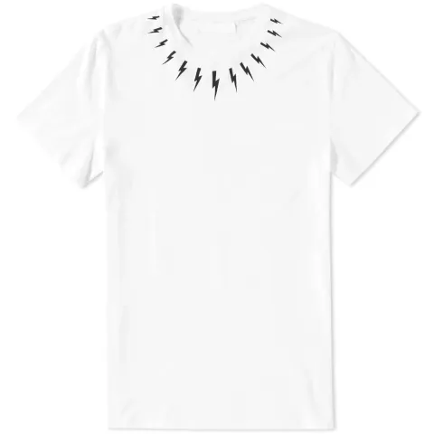 Slub Cotton Single Fair Isle Bolt Tee