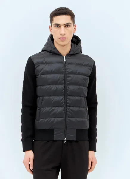 Padded Zip-Up Cardigan