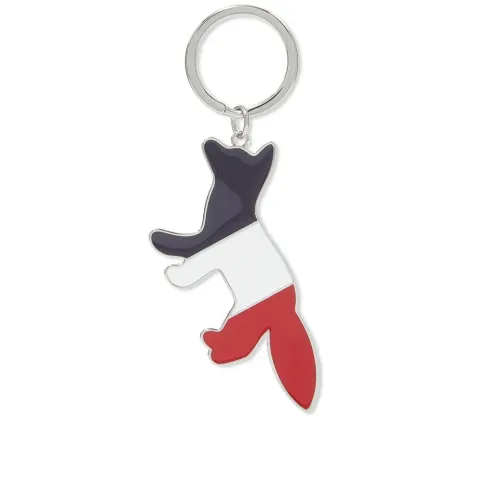 Maison KitsunÃ Tricolour Fox Keyring
