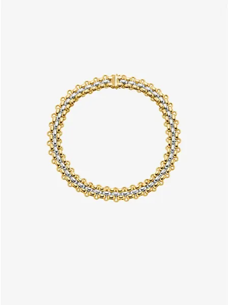 Two-Tone 3-Link Necklace