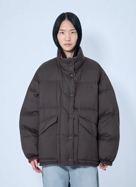 Padded Jacket with High Collar
