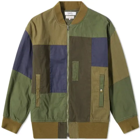 Patchwork Bomber Jacket