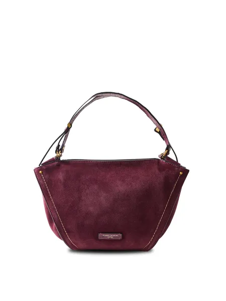 Bloom Suede Tote Bag Plum