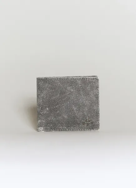 Distressed Bi-Fold Leather Wallet