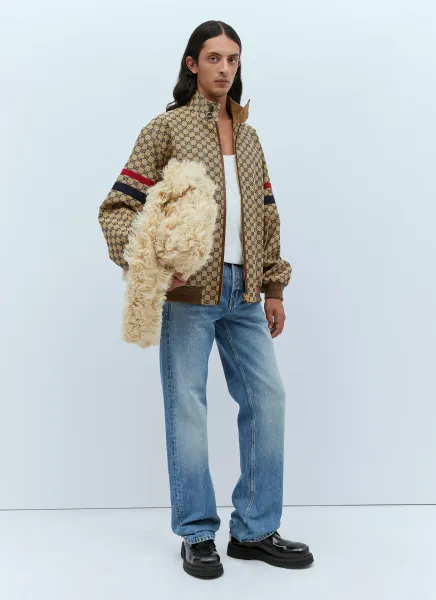 GG Cotton Canvas Zip Jacket