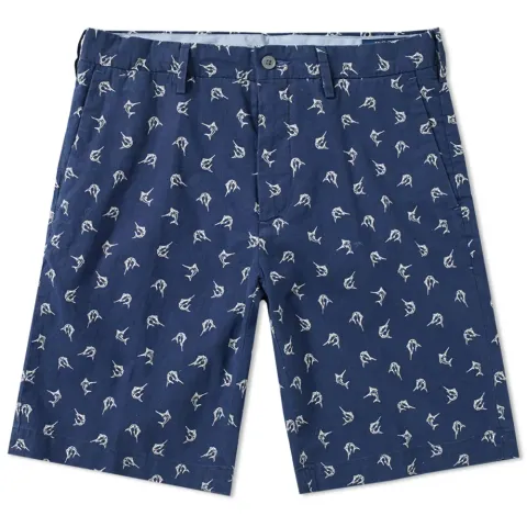 Polo Ralph Swimming Sailfish Linen Short