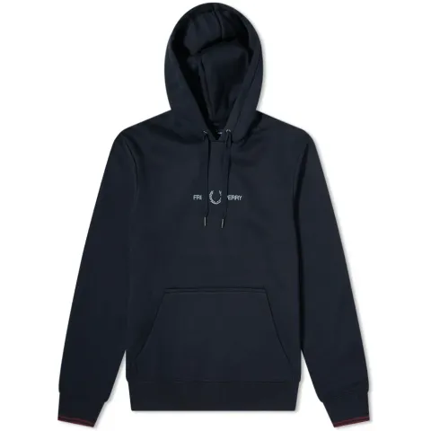 Embroidered Logo Popover Hoodie