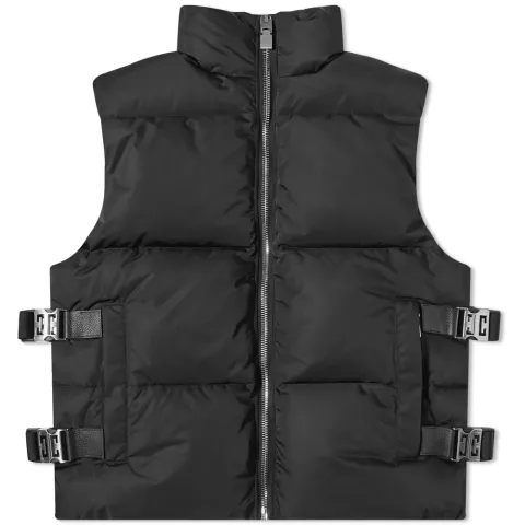 Double Buckle Puffer Vest