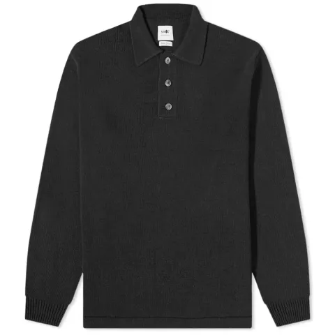 Long Sleeve Vito Knitted Polo