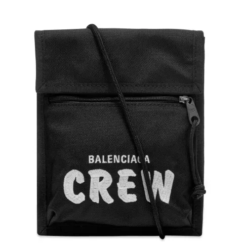 Nylon Crew Logo Shoulder Strap Pouch