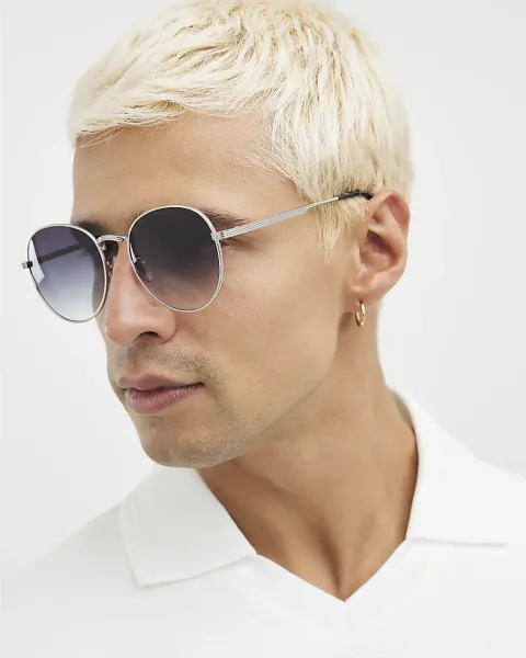 River Island Round Smoke Lens Sunglasses