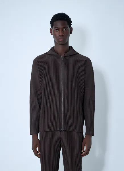 Pleated Hooded Jacket