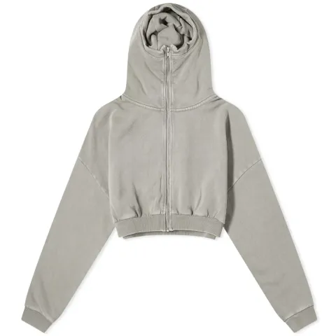 Cropped Full Zip Hoodie