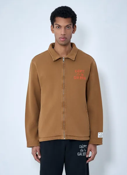 Zip-Front Cotton Jacket
