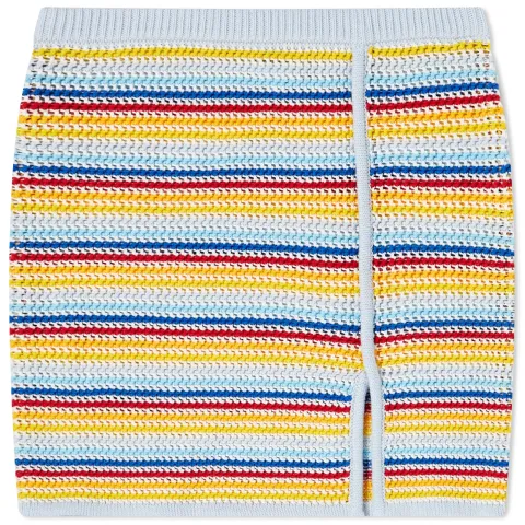 Texture Stripe Mini Skirt