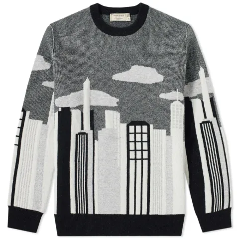 Maison Kitsuné Reversible Day & Night Crew Knit
